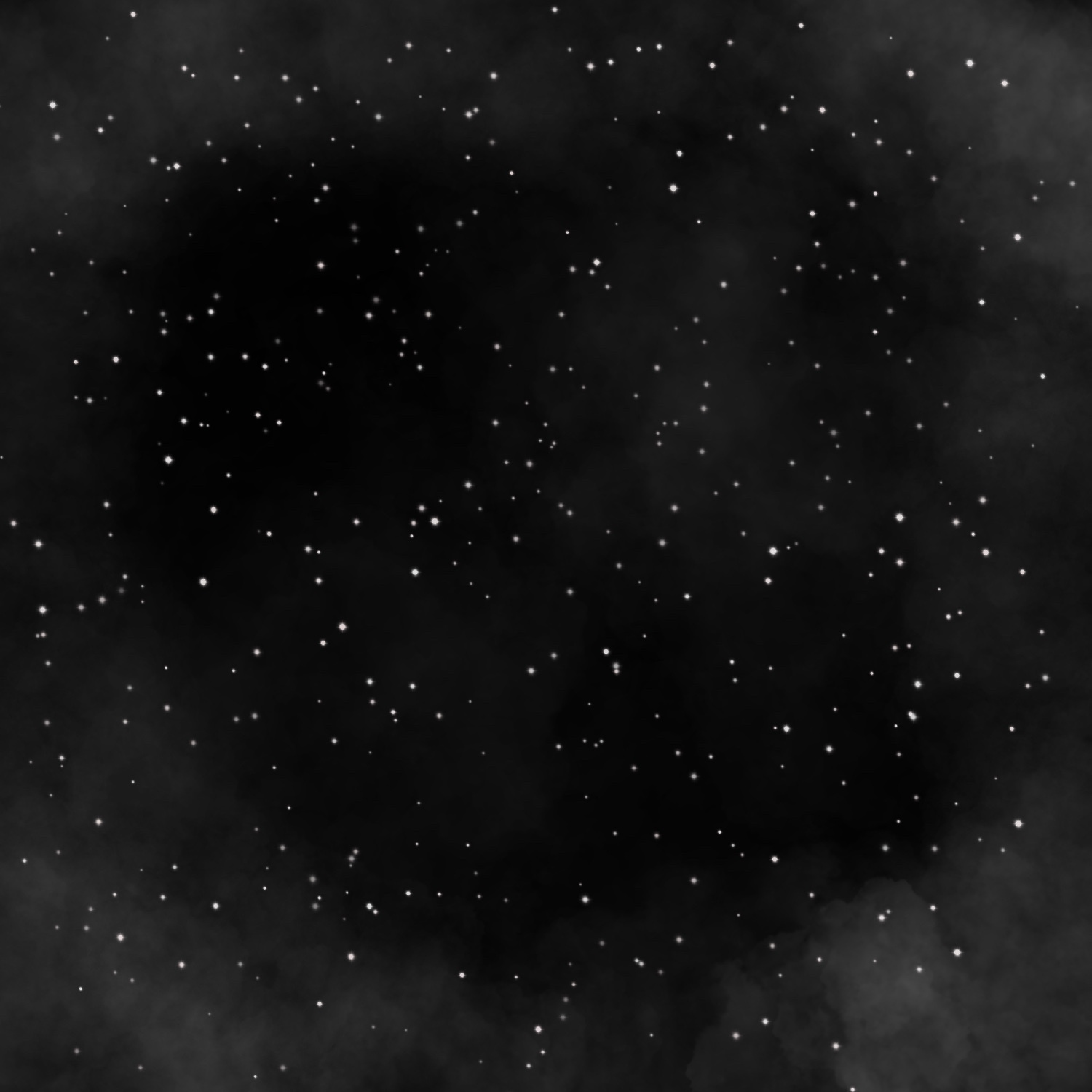 Cloudy Starry Night Background